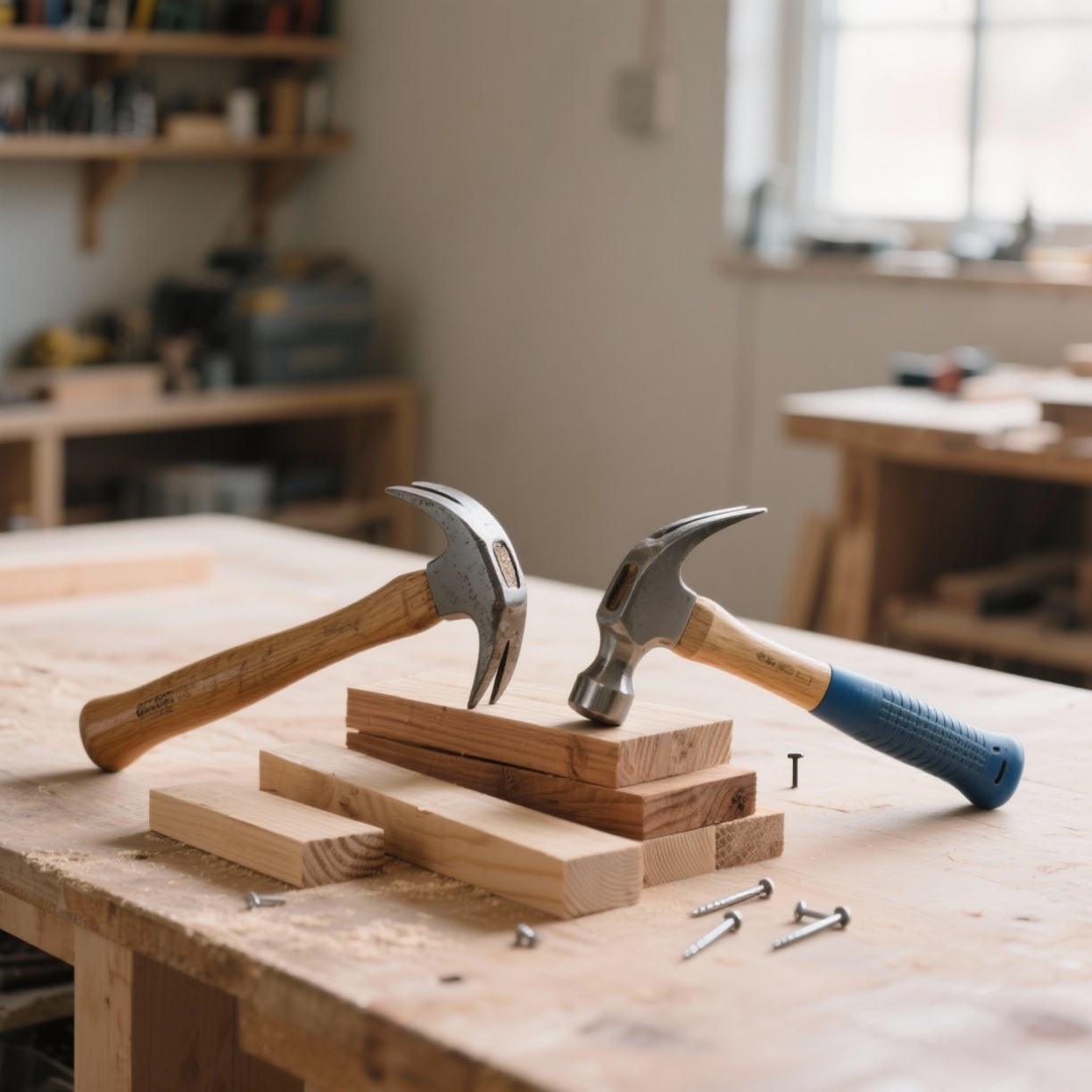 Martelos de Carpinteiro vs. Martelos de Unha: Qual Escolher Para Seu Projeto?