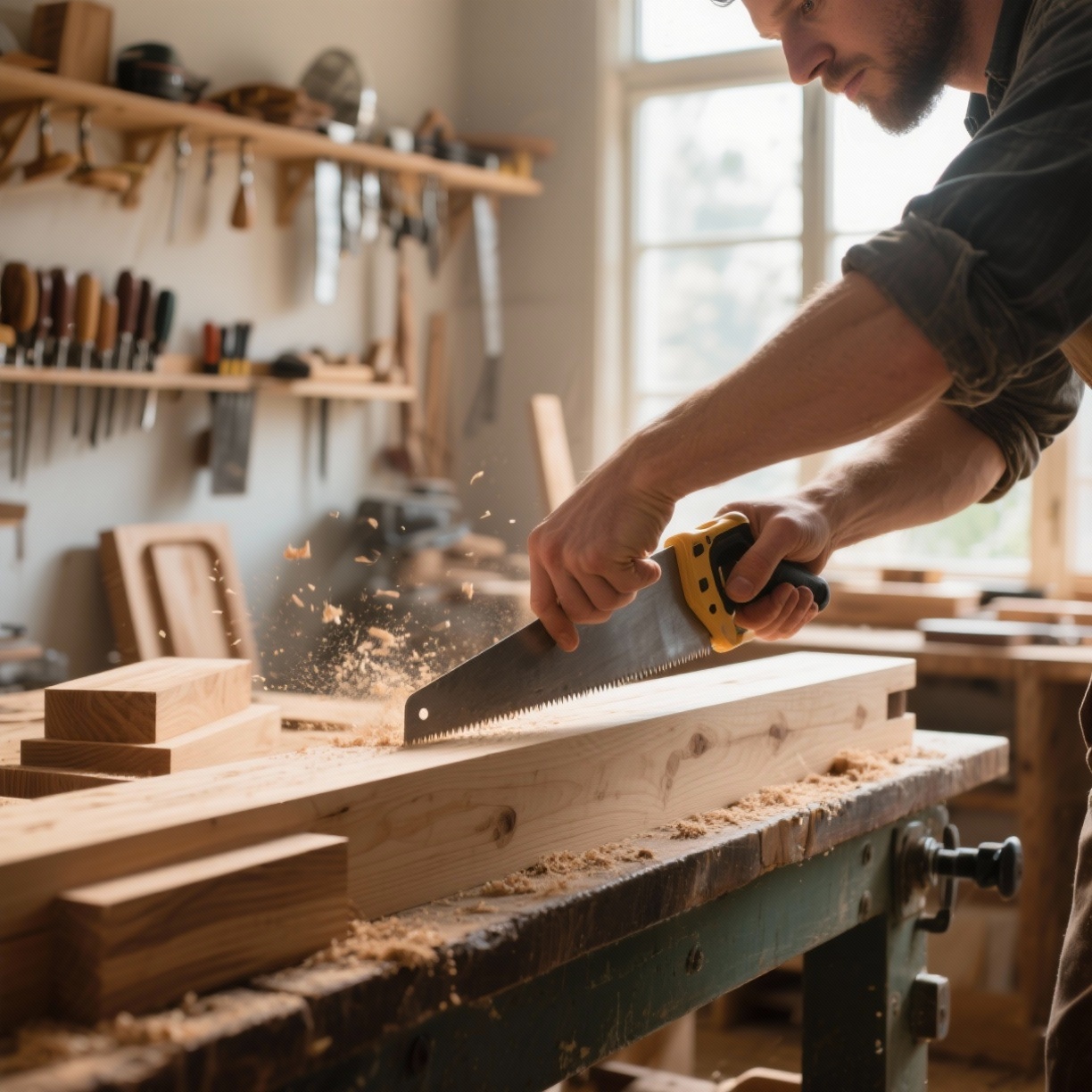 Dominando Cortes na Madeira: Técnicas Precisas para Projetos Impecáveis