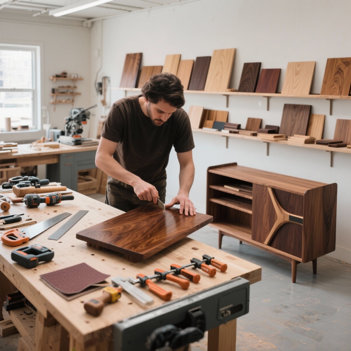 Alquimia da Madeira: Domine Cortes, Acabamentos e Técnicas DIY Modernas