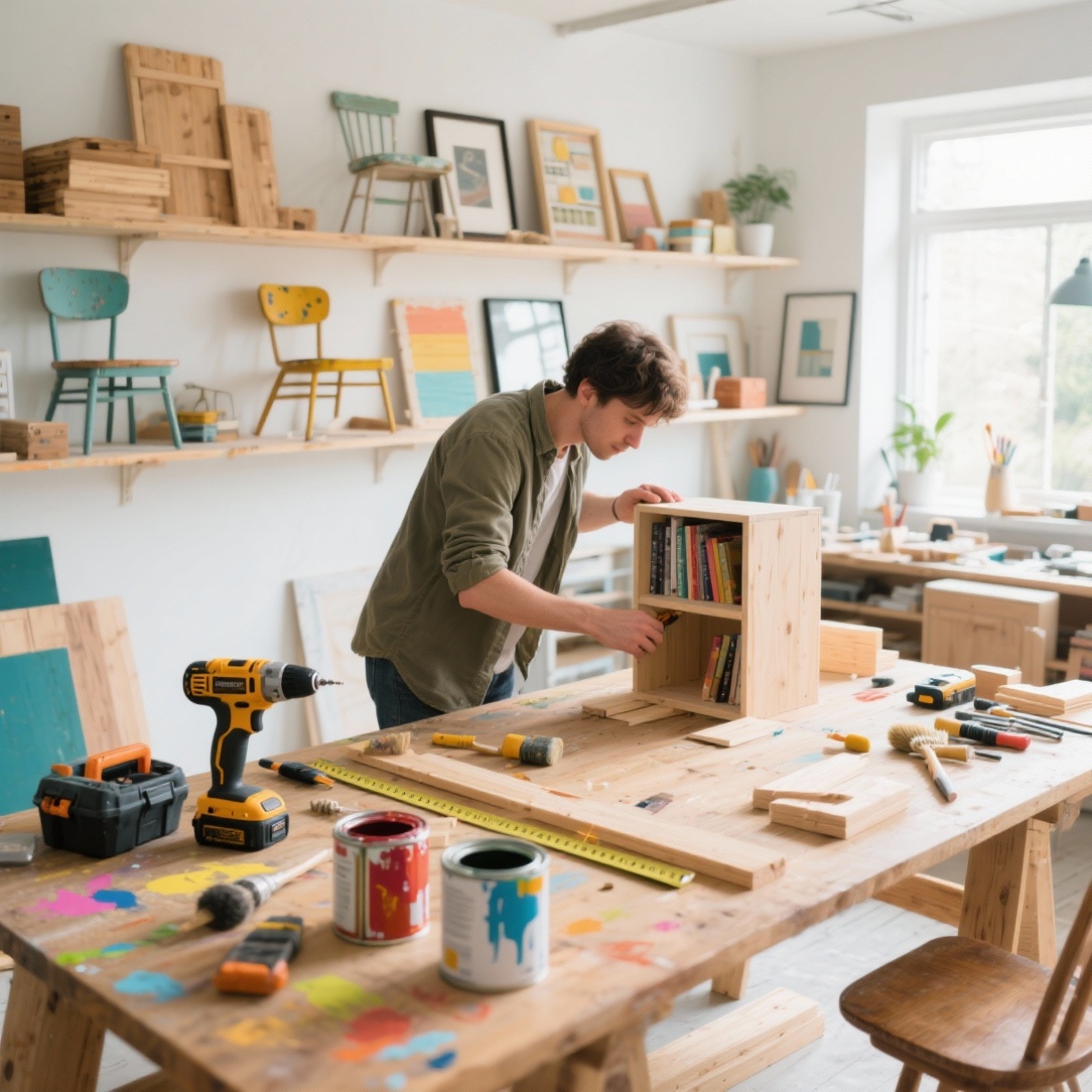 Construa, Modifique e Repagine: Projetos DIY Explicados do Zero