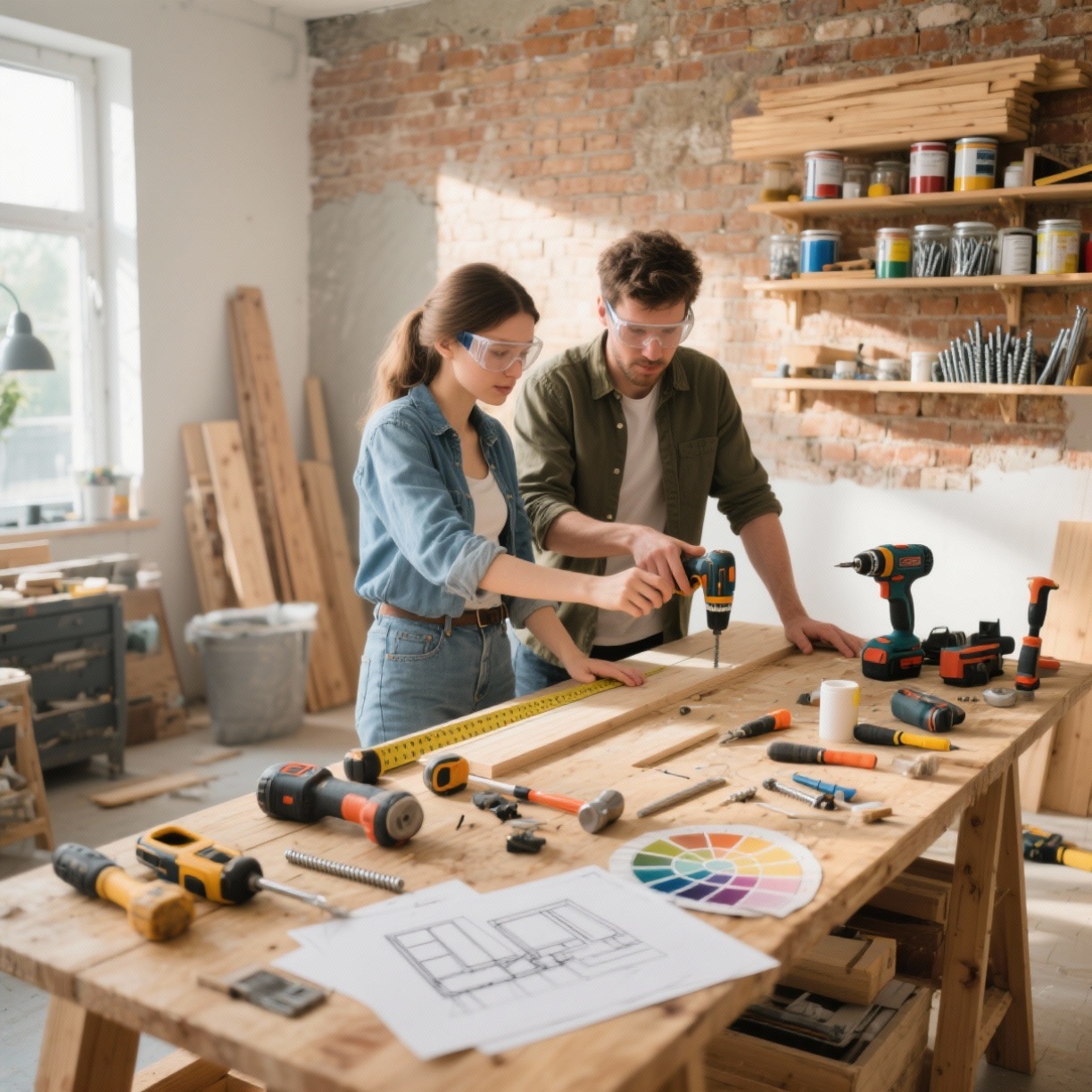 Ferramentas em Ação: Construção Criativa e Personalização do Seu Espaço