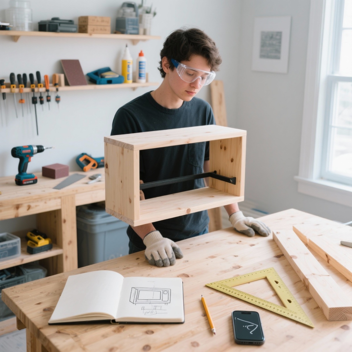 Do Esboço ao Orgulho: Como Realizar Projetos em Casa com Ferramentas Acessíveis